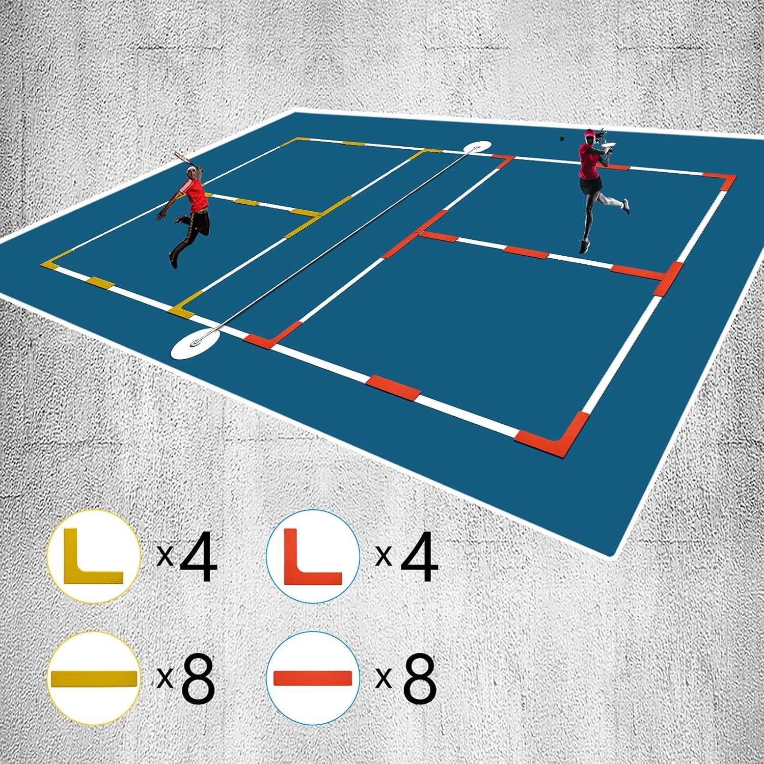 Court Line Marker Set Create Your Own Pickleball Mini Tennis Court