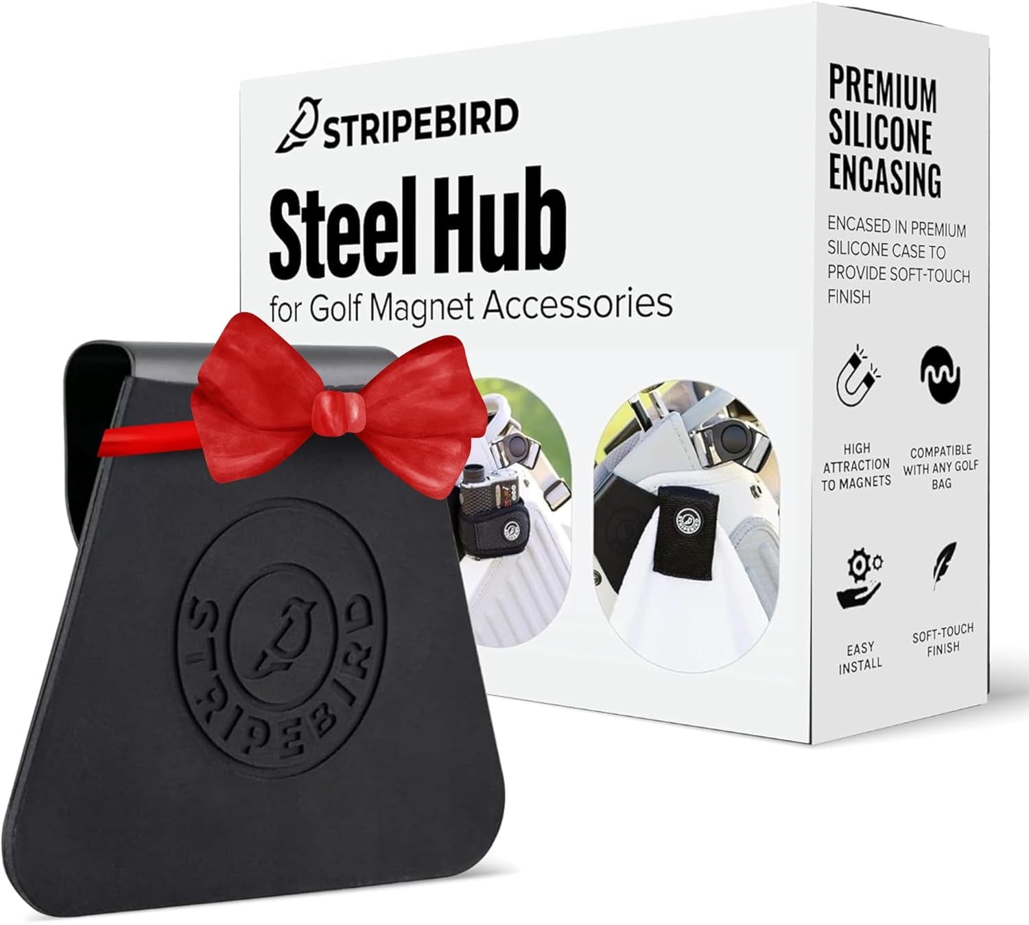 - Steel Hub for Golf Magnet Accessories - Metal Attachment for Golf Bag Magnet Products - Easily Access Magnetic Golf Accessories from Your Golf Bag