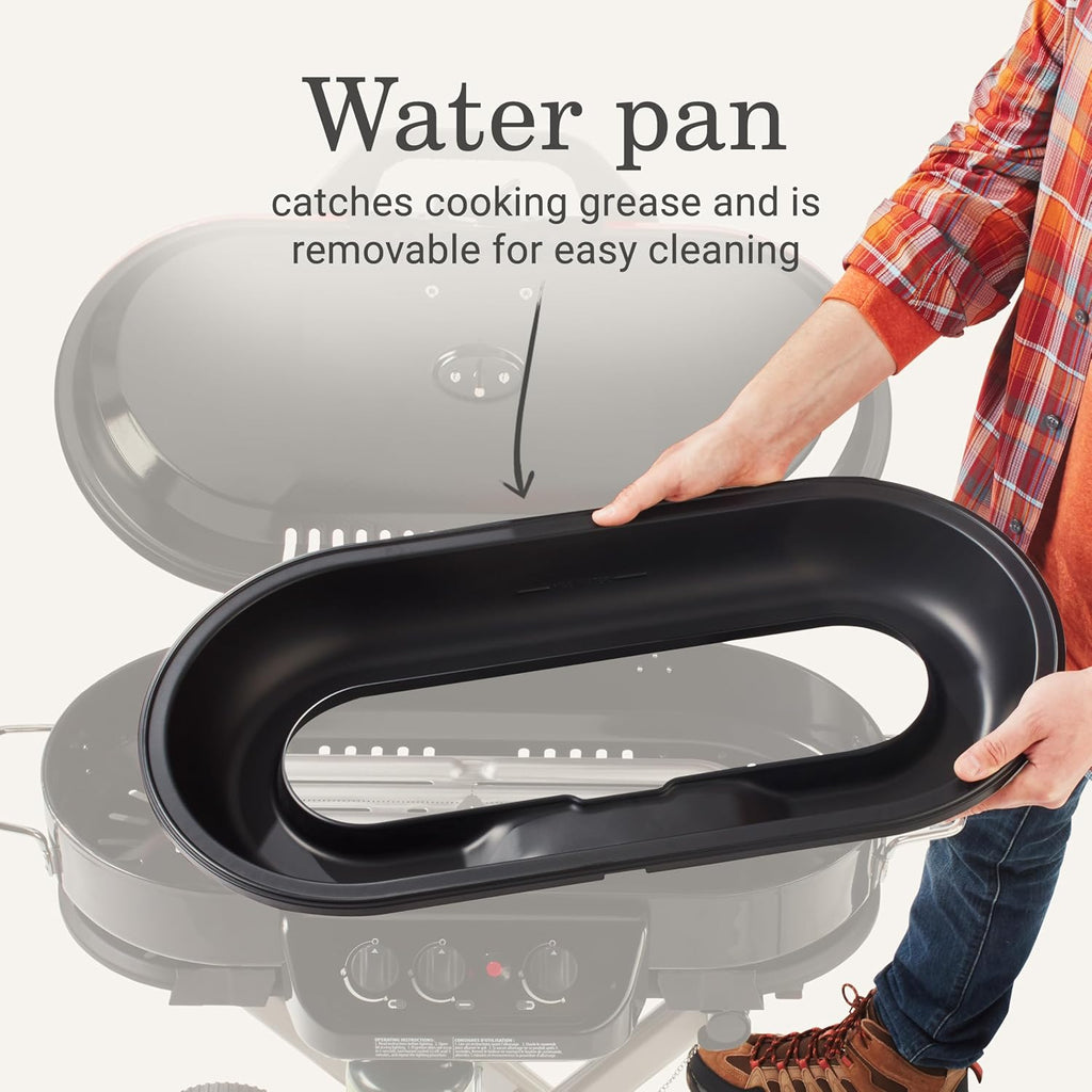 Roadtrip 285 Portable Stand-Up Propane Grill with 3 Adjustable Burners & Instastart Ignition, 20,000 Btus of Power for Outdoor Cooking, Camping, Tailgating, Grilling, Bbqs, & More