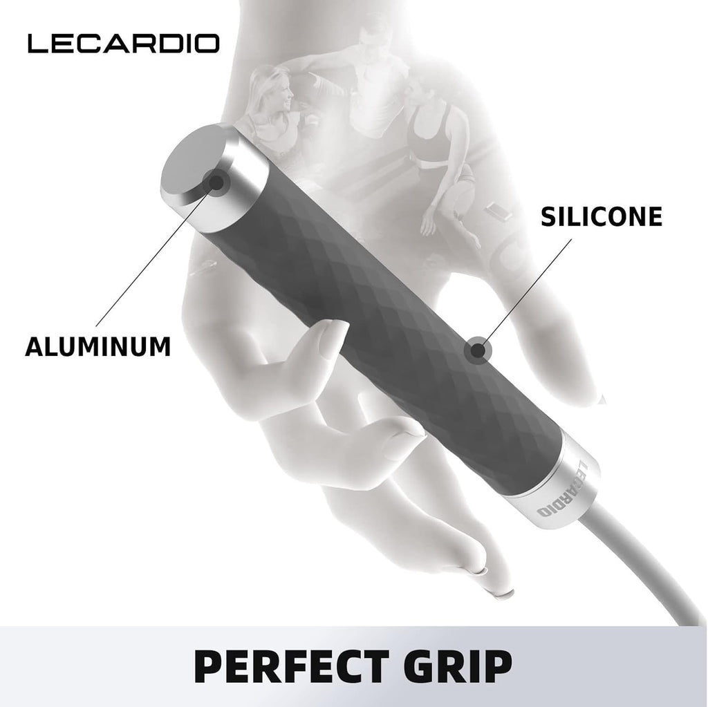 Weighted Jump Rope - 1 Lb Jump Ropes for Fitness, Skipping Rope with Weighted Aluminum Alloy Handle, Jump Rope for Men Women, Suitable for Boxing Endurance and Fitness Gym